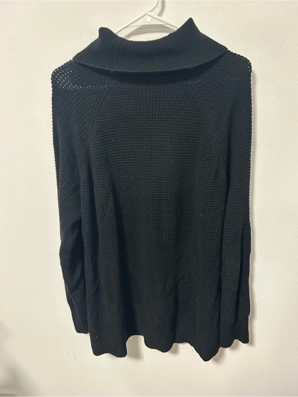 Black Womens Knit Turtleneck Sweater